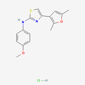 4-(2,5-dimethylfuran-3-yl)-N-(4-methoxyphenyl)thiazol-2-amine hydrochloride
