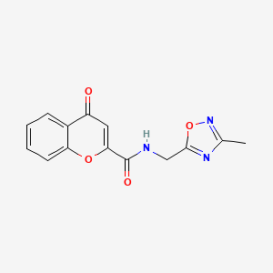 N-((3-methyl-1,2,4-oxadiazol-5-yl)methyl)-4-oxo-4H-chromene-2-carboxamide