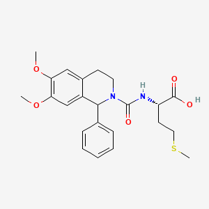 N-[(6,7-dimethoxy-1-phenyl-3,4-dihydroisoquinolin-2(1H)-yl)carbonyl]-L-methionine