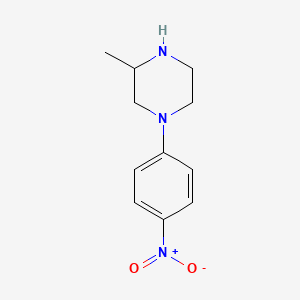 molecular formula C11H15N3O2 B2818785 3-Methyl-1-(4-nitrophenyl)piperazine CAS No. 329922-44-3
