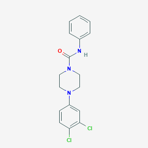 molecular formula C17H17Cl2N3O B281879 4-(3,4-dichlorophenyl)-N-phenyl-1-piperazinecarboxamide 
