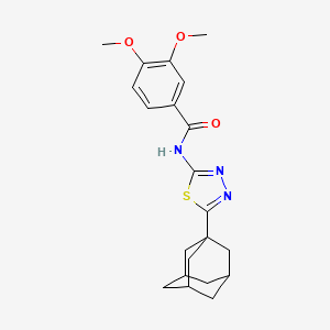 N-[5-(1-adamantyl)-1,3,4-thiadiazol-2-yl]-3,4-dimethoxybenzamide