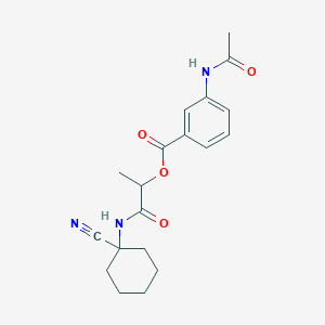 1-[(1-Cyanocyclohexyl)carbamoyl]ethyl 3-acetamidobenzoate