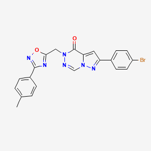 8-(4-Bromophenyl)-1-((3-(p-tolyl)-1,2,4-oxadiazol-5-yl)methyl)pyrazolo[1,5-d][1,2,4]triazinone