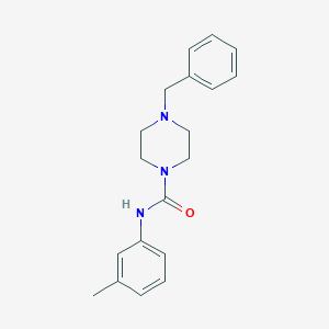 molecular formula C19H23N3O B281880 4-benzyl-N-(3-methylphenyl)-1-piperazinecarboxamide 