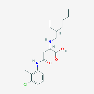 4-((3-Chloro-2-methylphenyl)amino)-2-((2-ethylhexyl)amino)-4-oxobutanoic acid