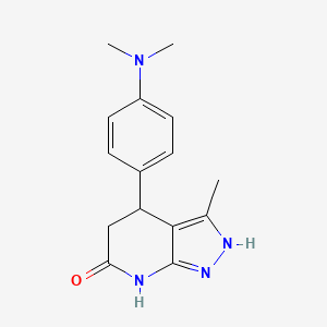 3-Methyl-4-[4-(dimethylamino)phenyl]-4,5-dihydro-1H-pyrazolo[3,4-b]pyridine-6(7H)-one