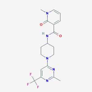 1-methyl-N-(1-(2-methyl-6-(trifluoromethyl)pyrimidin-4-yl)piperidin-4-yl)-2-oxo-1,2-dihydropyridine-3-carboxamide