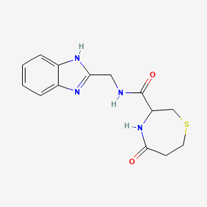 N-((1H-benzo[d]imidazol-2-yl)methyl)-5-oxo-1,4-thiazepane-3-carboxamide