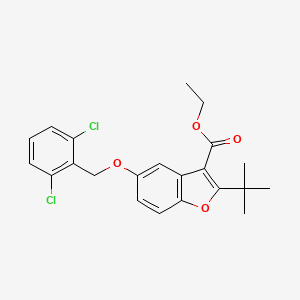 Ethyl 2-tert-butyl-5-[(2,6-dichlorophenyl)methoxy]-1-benzofuran-3-carboxylate