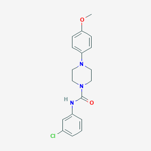 molecular formula C18H20ClN3O2 B281882 N-(3-chlorophenyl)-4-(4-methoxyphenyl)-1-piperazinecarboxamide 