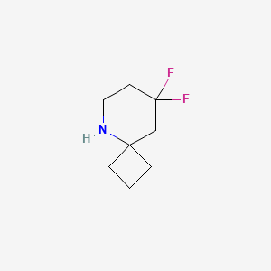 molecular formula C8H13F2N B2818823 8,8-Difluoro-5-azaspiro[3.5]nonane CAS No. 2378501-64-3