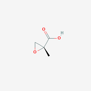 molecular formula C4H6O3 B2818831 (2R)-2-甲基环氧丙烯-2-羧酸 CAS No. 162251-75-4