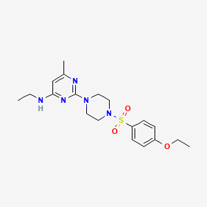 2-(4-((4-ethoxyphenyl)sulfonyl)piperazin-1-yl)-N-ethyl-6-methylpyrimidin-4-amine