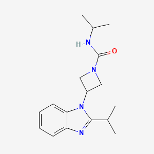 molecular formula C17H24N4O B2818839 N-Propan-2-yl-3-(2-propan-2-ylbenzimidazol-1-yl)azetidine-1-carboxamide CAS No. 2415490-31-0