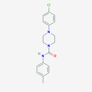 molecular formula C18H20ClN3O B281884 4-(4-chlorophenyl)-N-(4-methylphenyl)piperazine-1-carboxamide 