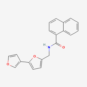 molecular formula C20H15NO3 B2818849 N-([2,3'-bifuran]-5-ylmethyl)-1-naphthamide CAS No. 2034341-64-3