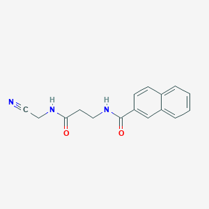 molecular formula C16H15N3O2 B2818851 N-(cyanomethyl)-3-[(naphthalen-2-yl)formamido]propanamide CAS No. 1394763-81-5