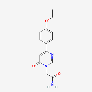 2-(4-(4-ethoxyphenyl)-6-oxopyrimidin-1(6H)-yl)acetamide