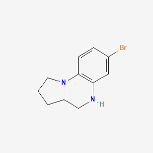 molecular formula C11H13BrN2 B2818855 7-Bromo-1H,2H,3H,3AH,4H,5H-pyrrolo[1,2-A]quinoxaline CAS No. 1542457-04-4