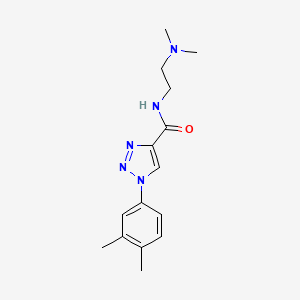 N-(2-(dimethylamino)ethyl)-1-(3,4-dimethylphenyl)-1H-1,2,3-triazole-4-carboxamide