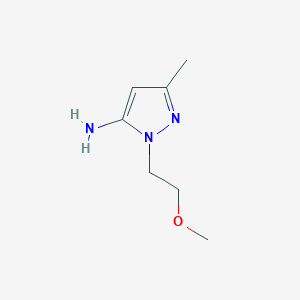 molecular formula C7H13N3O B2818863 1-(2-甲氧基乙基)-3-甲基-1H-吡唑-5-胺 CAS No. 1325164-68-8