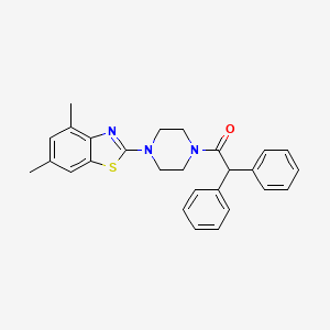 1-(4-(4,6-Dimethylbenzo[d]thiazol-2-yl)piperazin-1-yl)-2,2-diphenylethanone