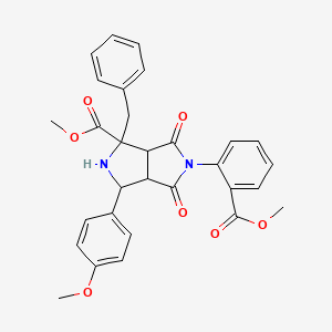 Methyl 1-benzyl-5-[2-(methoxycarbonyl)phenyl]-3-(4-methoxyphenyl)-4,6-dioxooctahydropyrrolo[3,4-c]pyrrole-1-carboxylate