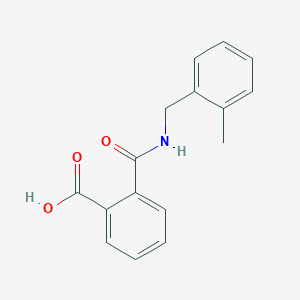 molecular formula C16H15NO3 B281889 2-{[(2-Methylbenzyl)amino]carbonyl}benzoic acid 