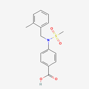 4-[(2-Methylbenzyl)(methylsulfonyl)amino]benzoic acid