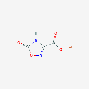 molecular formula C3HLiN2O4 B2818904 锂；5-氧代-4H-1,2,4-噁二唑-3-羧酸盐 CAS No. 2418661-24-0