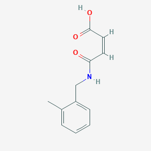 molecular formula C12H13NO3 B281891 4-[(2-Methylbenzyl)amino]-4-oxo-2-butenoicacid 