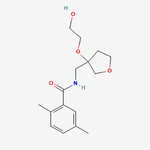 molecular formula C16H23NO4 B2818919 N-((3-(2-羟乙氧基)四氢呋喃-3-基)甲基)-2,5-二甲基苯甲酰胺 CAS No. 2309728-77-4