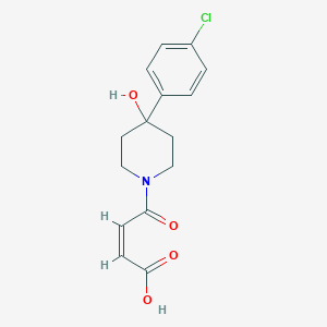 (Z)-4-[4-(4-chlorophenyl)-4-hydroxypiperidin-1-yl]-4-oxobut-2-enoic acid