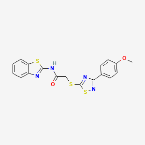N-(benzo[d]thiazol-2-yl)-2-((3-(4-methoxyphenyl)-1,2,4-thiadiazol-5-yl)thio)acetamide