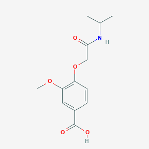 3-Methoxy-4-{[(propan-2-yl)carbamoyl]methoxy}benzoic acid