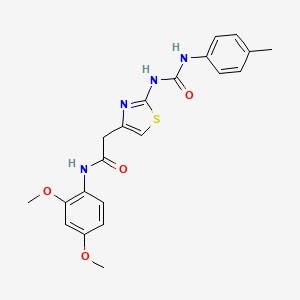 N-(2,4-dimethoxyphenyl)-2-(2-(3-(p-tolyl)ureido)thiazol-4-yl)acetamide