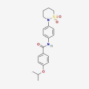 N-[4-(1,1-dioxothiazinan-2-yl)phenyl]-4-propan-2-yloxybenzamide