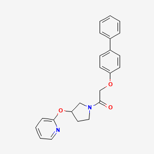 2-([1,1'-Biphenyl]-4-yloxy)-1-(3-(pyridin-2-yloxy)pyrrolidin-1-yl)ethanone