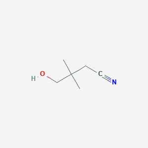 molecular formula C6H11NO B2818953 4-羟基-3,3-二甲基丁腈 CAS No. 103804-80-4