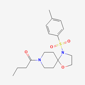 8-Butyryl-4-[(4-methylphenyl)sulfonyl]-1-oxa-4,8-diazaspiro[4.5]decane