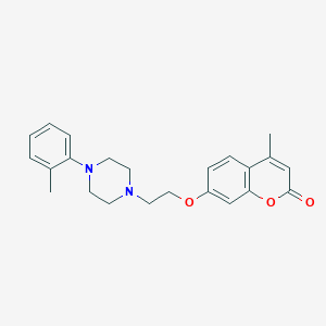 4-methyl-7-{2-[4-(2-methylphenyl)-1-piperazinyl]ethoxy}-2H-chromen-2-one