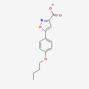 5-(4-Butoxyphenyl)-1,2-oxazole-3-carboxylic acid