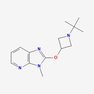 1-tert-butyl-3-({3-methyl-3H-imidazo[4,5-b]pyridin-2-yl}oxy)azetidine