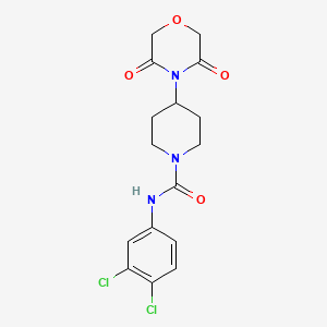 N-(3,4-Dichlorophenyl)-4-(3,5-dioxomorpholin-4-yl)piperidine-1-carboxamide