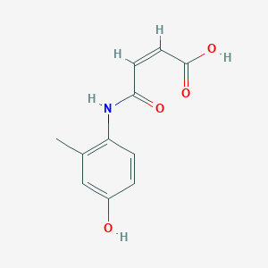 molecular formula C11H11NO4 B281899 4-(4-Hydroxy-2-methylanilino)-4-oxo-2-butenoicacid 