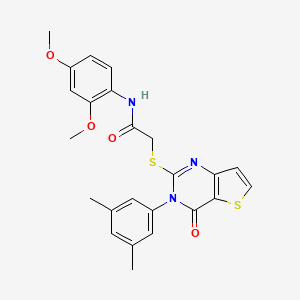 N-(2,4-dimethoxyphenyl)-2-{[3-(3,5-dimethylphenyl)-4-oxo-3,4-dihydrothieno[3,2-d]pyrimidin-2-yl]sulfanyl}acetamide