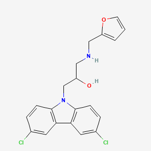 1-(3,6-dichloro-9H-carbazol-9-yl)-3-((furan-2-ylmethyl)amino)propan-2-ol