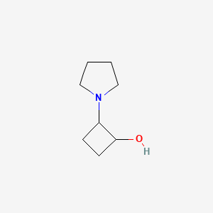 molecular formula C8H15NO B2818999 2-(吡咯烷-1-基)环丁醇 CAS No. 1824507-53-0