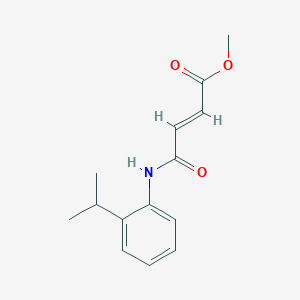 molecular formula C14H17NO3 B281900 Methyl 4-(2-isopropylanilino)-4-oxo-2-butenoate 